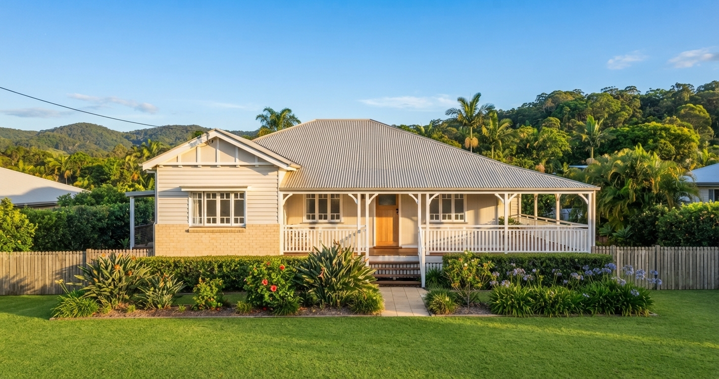 Modern Queensland rental home with well-maintained garden on the Sunshine Coast